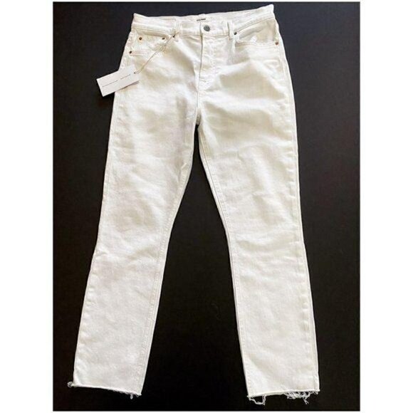NWT GRLFRND White Reed High-Rise Slim Jeans sz 27 - Picture 2 of 8